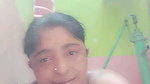 Village aunty taking bath  showing