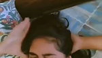 Beautiful girl give Blowjob  cum on her face