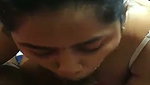 Bhabhi giving Blowjob to his lover dick