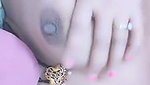 Aunty dancing in blue saree  showing her asshole