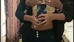 Boyfriend pressing boobs  gf enjoying