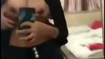 Boyfriend pressing boobs  gf enjoying