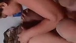 Wife licking husband ass