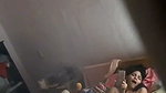 Horny village cousin sister fingering while watching porn first time