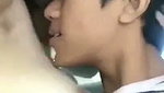 Assam girl give Blowjob inside car to bf