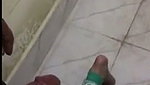 Aunty give Blowjob to lover i public toilet