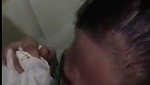 Aunty give Blowjob to lover i public toilet