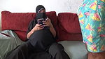 Husband cum on her pregnant wife stomach