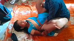Husband friend fuck hard on floor