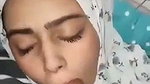 Muslim girl give Blowjob  cum on her face