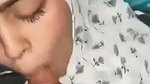 Muslim girl give Blowjob  cum on her face