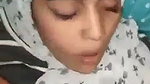 Muslim girl give Blowjob  cum on her face