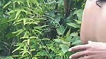 Sexy hot girlfriend  boyfriend enjoying in jungle