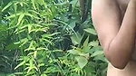Sexy hot girlfriend  boyfriend enjoying in jungle