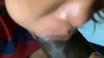 Innocent sister giving blowjob to brother