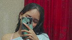 horny cute girl shows boobs on video call