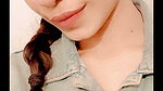 horny cute girl shows boobs on video call