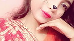 horny cute girl shows boobs on video call