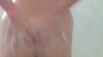 Girl taking bath  showing