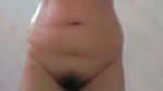 Girl taking bath  showing