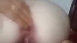 Lady showing her asshole