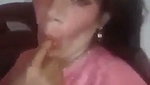 Lady showing her asshole