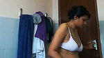 Sexy lady undress  go to take shower