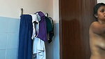 Sexy lady undress  go to take shower