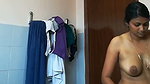 Sexy lady undress  go to take shower
