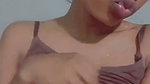 Sweet girlfriend showing her cute boob