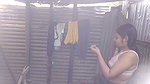 Village girl taking bath  showing her boobs