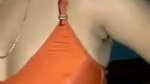 Cute desi bhabhi wearing bra and squeezes boobs
