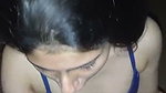 Beautiful girl giving Blowjob to lover