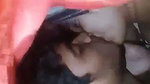 Boyfriend suck gf boob  enjoying in blanket