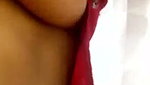hot lady show her boob in open place