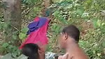 Mature couple fucking outdoor  local people caught them
