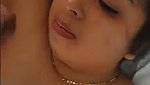 Sexy lady giving Blowjob to his husband friend