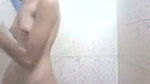 Sexy stepsister talking shower  showing her beauty