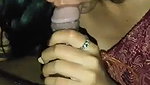 Beautiful girl giving deeply Blowjob