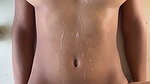 Sexy girl fucking hard  cum on her body