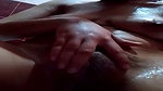 naked girl bathing