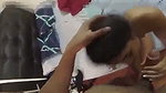 Boyfriend fuck his girlfriend hard on bed