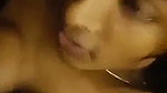 Boyfriend rubing her dick on gf boob  cum on it