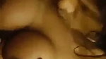 Boyfriend rubing her dick on gf boob  cum on it