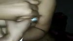 Husband Pressing Boobs  wife give Blowjob