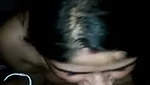 Husband Pressing Boobs  wife give Blowjob