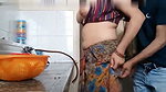 Husband fuck his wife in kitchen room