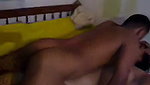 Lady fuck on bed  cum on her mouth
