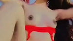 beautiful slim girl shows boobs and pussy 6