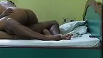 Wife fuck hard with husband on bed